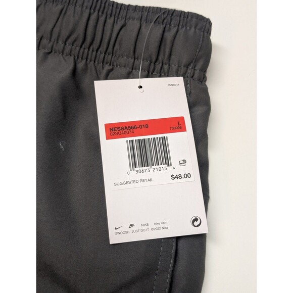 Nike 5IN Volley Short Men's Sports Swim Training Grey NESSA566-018 Large Lined - Picture 4 of 6